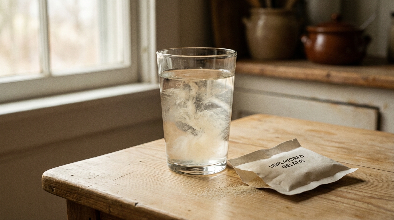 Gelatin dissolving in water, the viral weight loss trend under investigation